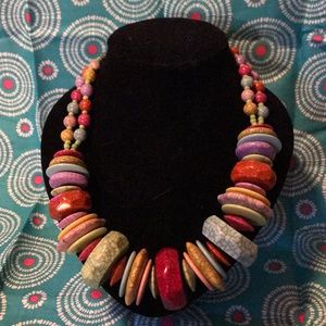 Chunky colorful necklace